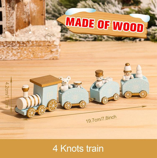 Wooden/Plastic Train Merry Christmas Ornament Christmas Decorations