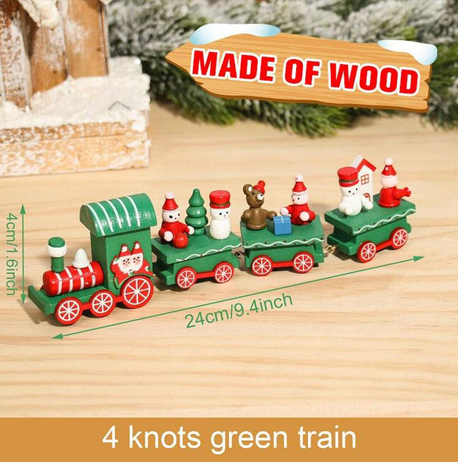 Wooden/Plastic Train Merry Christmas Ornament Christmas Decorations