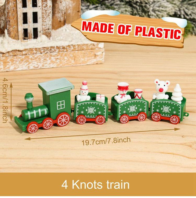 Wooden/Plastic Train Merry Christmas Ornament Christmas Decorations