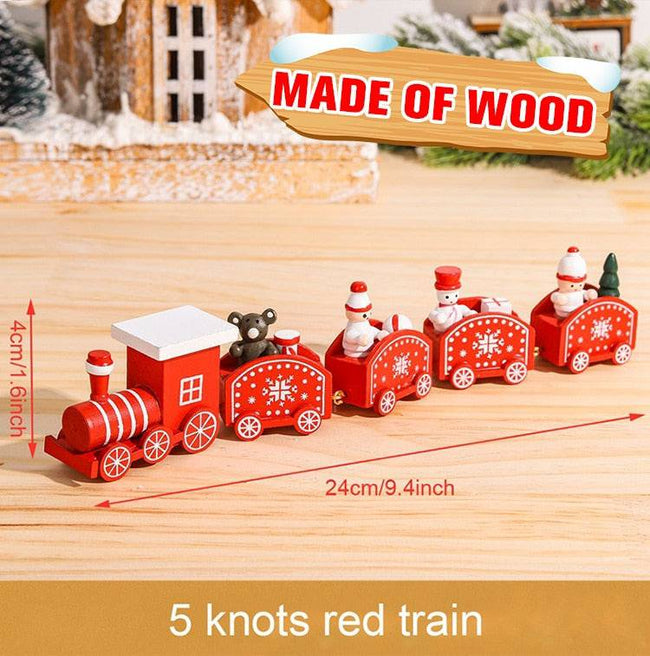 Wooden/Plastic Train Merry Christmas Ornament Christmas Decorations