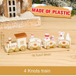 Wooden/Plastic Train Merry Christmas Ornament Christmas Decorations - TheWellBeing4All