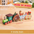 Wooden/Plastic Train Merry Christmas Ornament Christmas Decorations - TheWellBeing4All