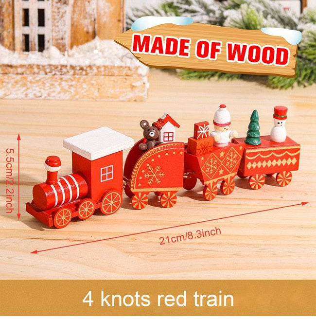 Wooden/Plastic Train Merry Christmas Ornament Christmas Decorations