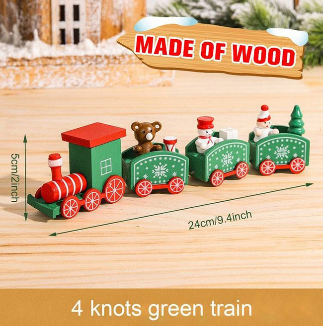 Wooden/Plastic Train Merry Christmas Ornament Christmas Decorations