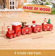 Wooden/Plastic Train Merry Christmas Ornament Christmas Decorations - TheWellBeing4All