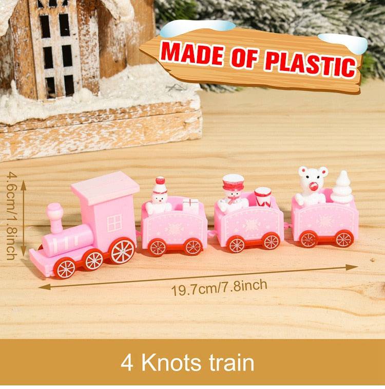 Wooden/Plastic Train Merry Christmas Ornament Christmas Decorations - TheWellBeing4All