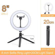 LED Selfie Ring Light with Stand without Tripod - TheWellBeing4All