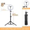 LED Selfie Ring Light with Stand without Tripod - TheWellBeing4All