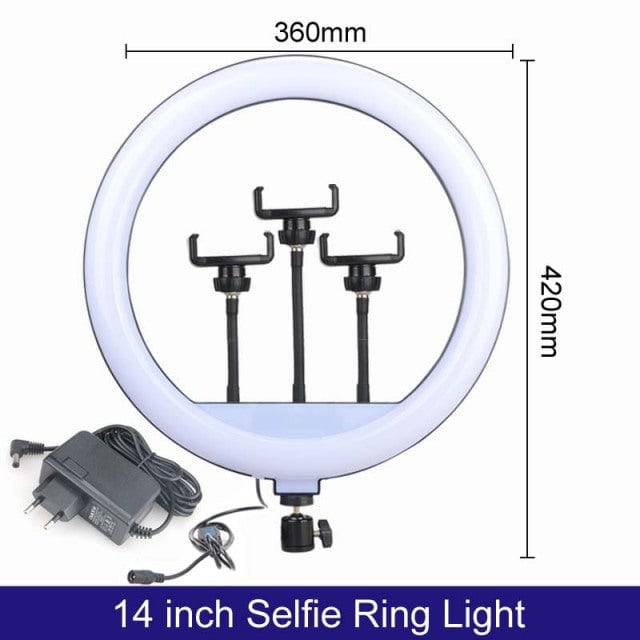 LED Selfie Ring Light with Stand without Tripod - TheWellBeing4All