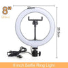 LED Selfie Ring Light with Stand without Tripod - TheWellBeing4All