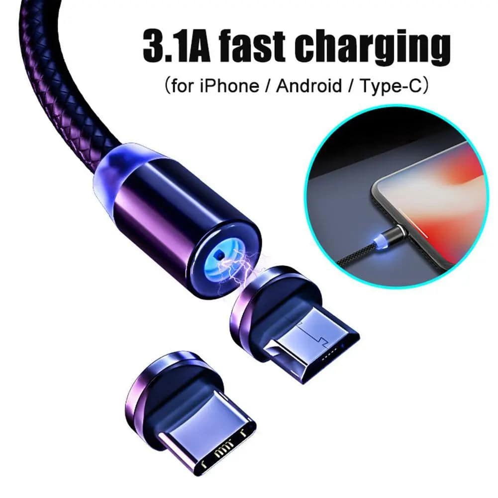 Micro USB  Data Cable For iPhone & Android - TheWellBeing4All