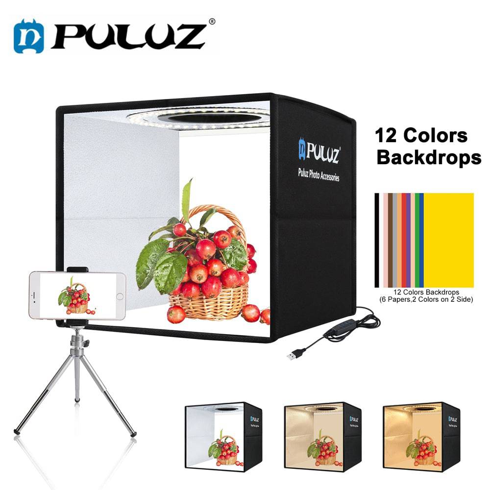 Mini Photo Studio Lightbox 3 Model LED Light Photography - TheWellBeing4All