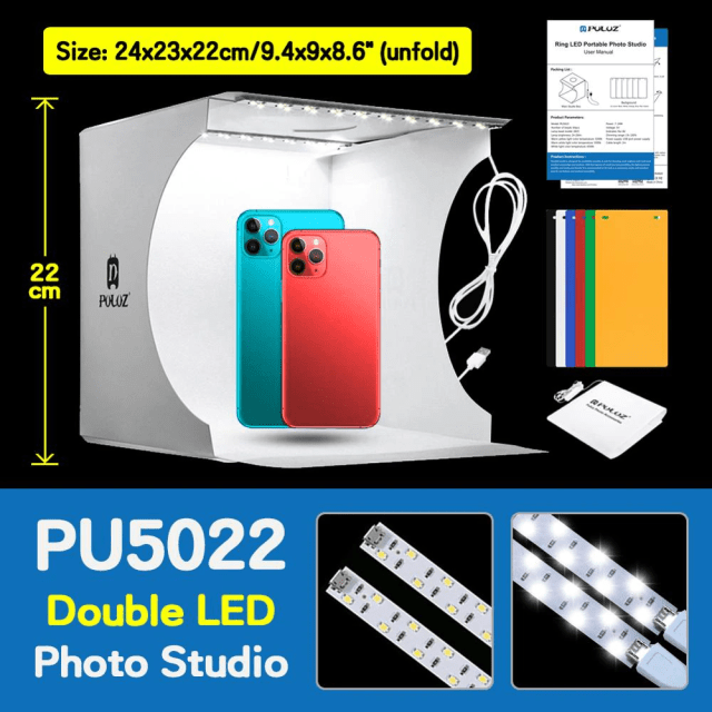 Mini Photo Studio Lightbox 3 Model LED Light Photography - TheWellBeing4All