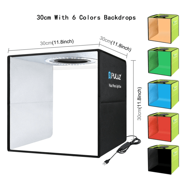 Mini Photo Studio Lightbox 3 Model LED Light Photography - TheWellBeing4All