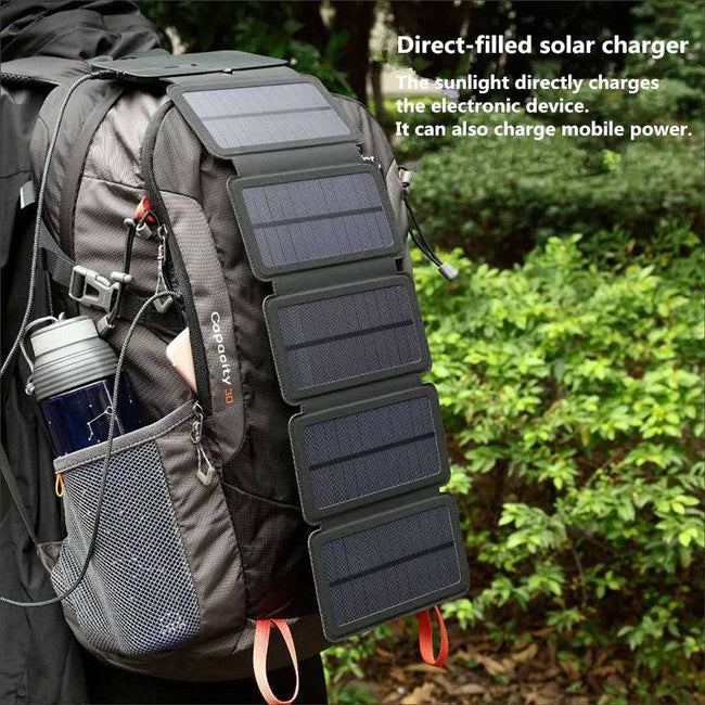 SunPower Folding 10W Solar Cells Charger 5V 2.1A USB Output Devices Portable Solar Panels - TheWellBeing4All