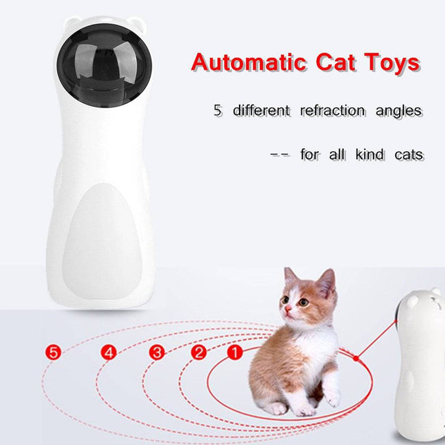 Automatic Cat Toys Teaser Interactive Smart Teasing Pet LED Laser - TheWellBeing4All