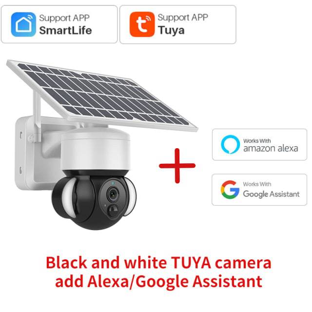 Camera Surveillance with Solar Panel, Motion Detection Supports Alexa & Google Home - TheWellBeing4All