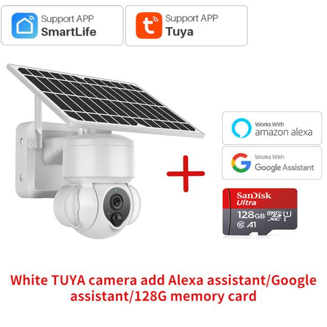 Camera Surveillance with Solar Panel, Motion Detection Supports Alexa & Google Home - TheWellBeing4All