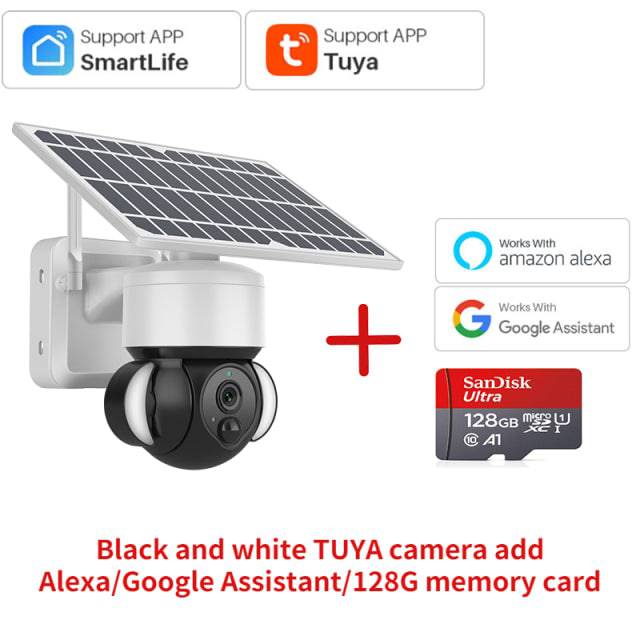 Camera Surveillance with Solar Panel, Motion Detection Supports Alexa & Google Home - TheWellBeing4All