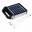 Portable 6V Rechargeable Solar Panel Power Storage Generator System USB Charger With Lamp Lighting - TheWellBeing4All