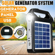 Portable 6V Rechargeable Solar Panel Power Storage Generator System USB Charger With Lamp Lighting - TheWellBeing4All