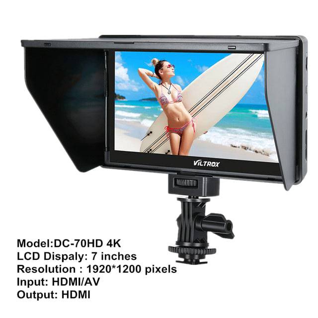 DSLR Camera Monitor Field Display Screen Video Assist 4K LCD HDMI IPS AV Input  for Sony Nikon Canon - TheWellBeing4All