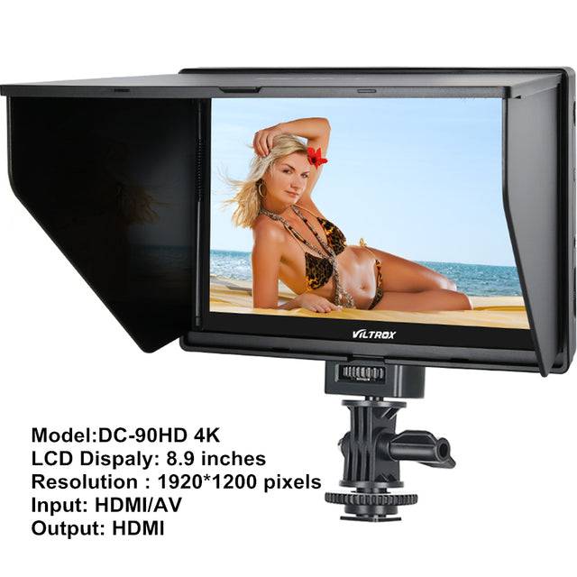 DSLR Camera Monitor Field Display Screen Video Assist 4K LCD HDMI IPS AV Input  for Sony Nikon Canon - TheWellBeing4All