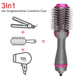 Professional Gold One Step Hair Dryer Brush 3 in 1 Multifunctional Hair Styling Tools - TheWellBeing4All