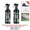 Ceramic Car Coating Paint Care - Hydrophobic Quick Coat Liquid Wax Car Care Kit - TheWellBeing4All