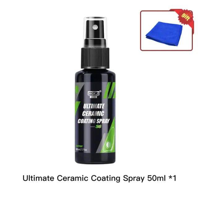 Ceramic Car Coating Paint Care - Hydrophobic Quick Coat Liquid Wax Car Care Kit - TheWellBeing4All