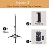 Camera Live Photography Cell Phone Selfie Tripod For Tiktok Vlog Youtube Ring Light For Gopro Holder - TheWellBeing4All