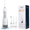 Waterproof Teeth Cleaner Rechargeable. Water Flosser Portable Dental Water Jet 300ML Water Tank - TheWellBeing4All