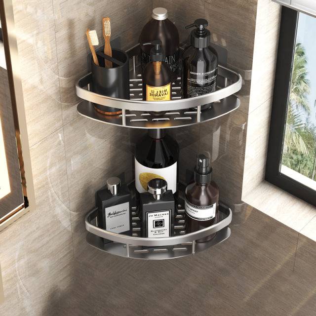 Bathroom Shelves No-drill Corner Shelf Shower Storage Rack Holder - TheWellBeing4All