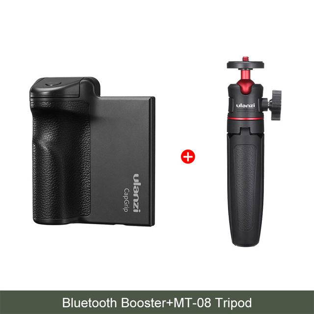 Smartphone Selfie Booster Handle Grip Bluetooth Photo Stabilizer Holder with Shutter Release 1/4 Screw Phone Stand - TheWellBeing4All