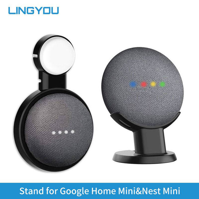 Wall Mount Holder For Google Home Mini Nest Mini Smart Voice Assistant Plug - TheWellBeing4All