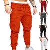 Casual Drawstring Cargo Pants for Men with Pockets and Ankle Ties - TheWellBeing4All