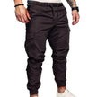 Casual Drawstring Cargo Pants for Men with Pockets and Ankle Ties - TheWellBeing4All