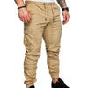 Casual Drawstring Cargo Pants for Men with Pockets and Ankle Ties - TheWellBeing4All