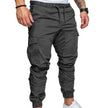 Casual Drawstring Cargo Pants for Men with Pockets and Ankle Ties - TheWellBeing4All