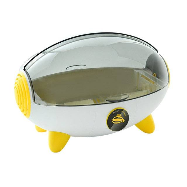 Japanise Space Capsule  Storage Rack Creative Airship Asphalt Bowl Rack - TheWellBeing4All