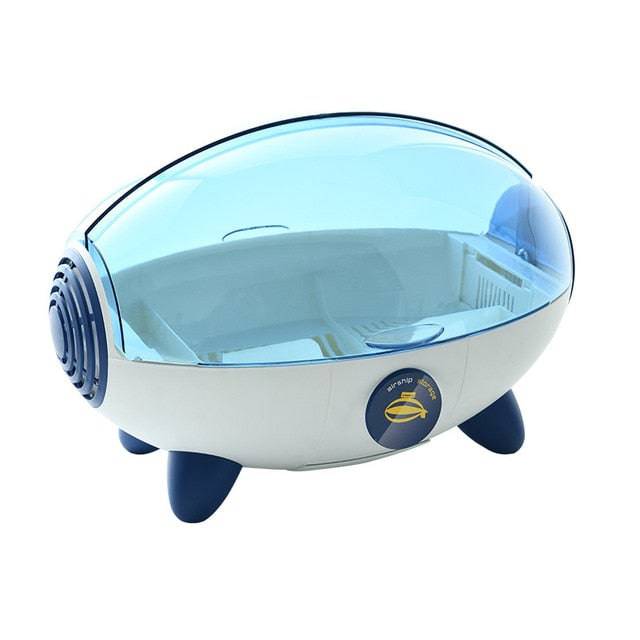 Japanise Space Capsule  Storage Rack Creative Airship Asphalt Bowl Rack - TheWellBeing4All