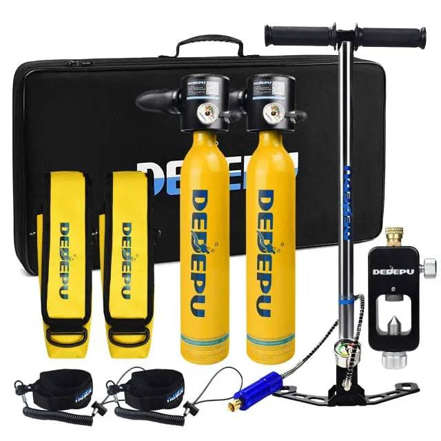 Oxygen Cylinder 10 Minutes Capability Diving Oxygen Underwater - TheWellBeing4All