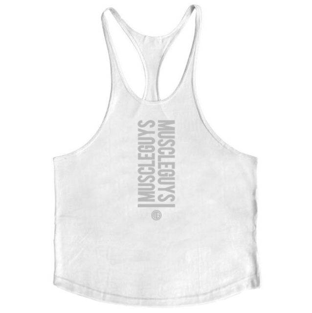 Bodybuilding loose Y back 1cm thin shoulder strap Fitness Stringer tank top for gym mens - TheWellBeing4All