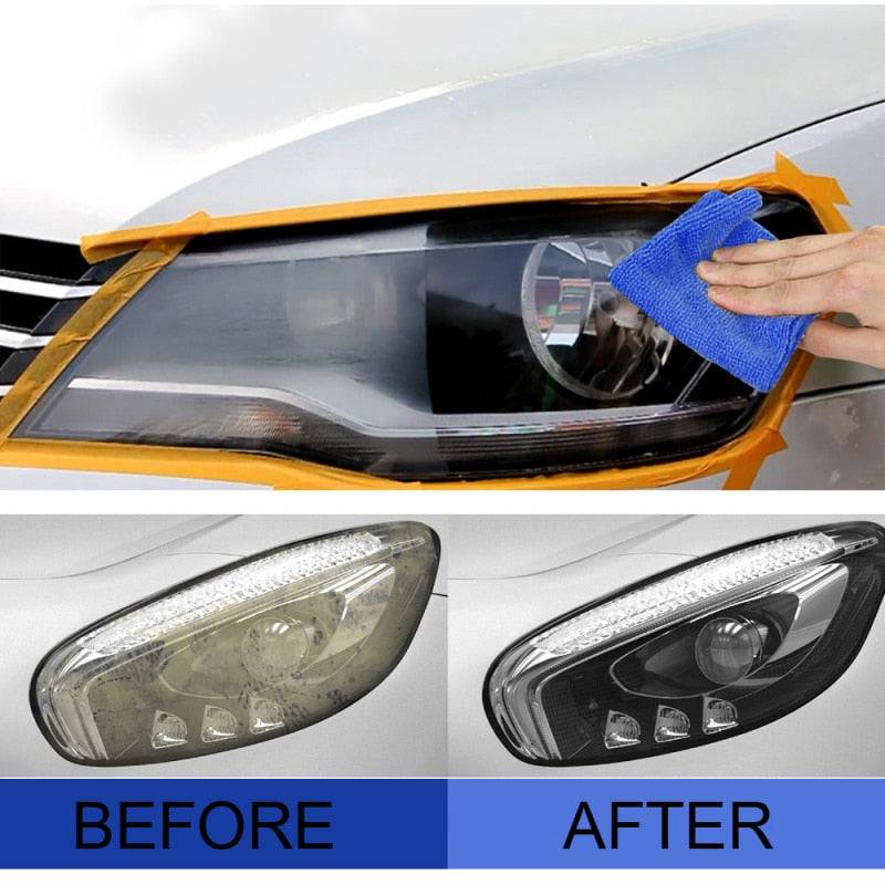 Car Headlight Polishing Agent Scratch Remover Repair Fluid Headlight Renewal Polish And Maintenance Liquid Kit Auto Accessories - TheWellBeing4All