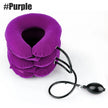 Adjustable Inflatable Cervical Neck Traction Device for Instant Pain Relief - Lightweight & Portable Neck Stretcher Collar