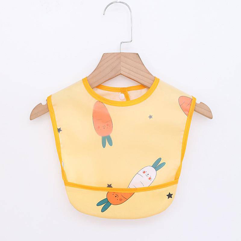 Baby Long Sleeve Scarf Waterproof Art Smock Feeding Bib Apron Pocket - TheWellBeing4All