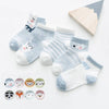 5Pairs/lot 0-2Y Infant Baby Socks Baby Socks for Girls Cotton Mesh Cute Newborn Boy Toddler Socks - TheWellBeing4All