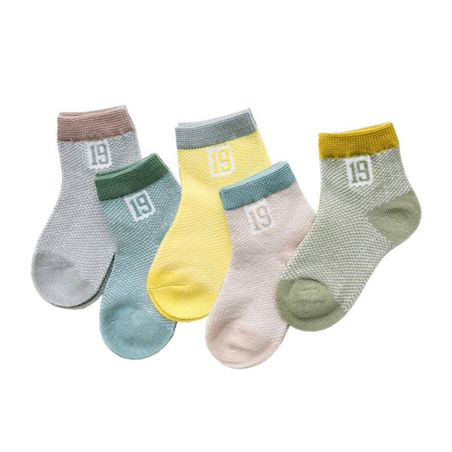 5Pairs/lot 0-2Y Infant Baby Socks Baby Socks for Girls Cotton Mesh Cute Newborn Boy Toddler Socks - TheWellBeing4All