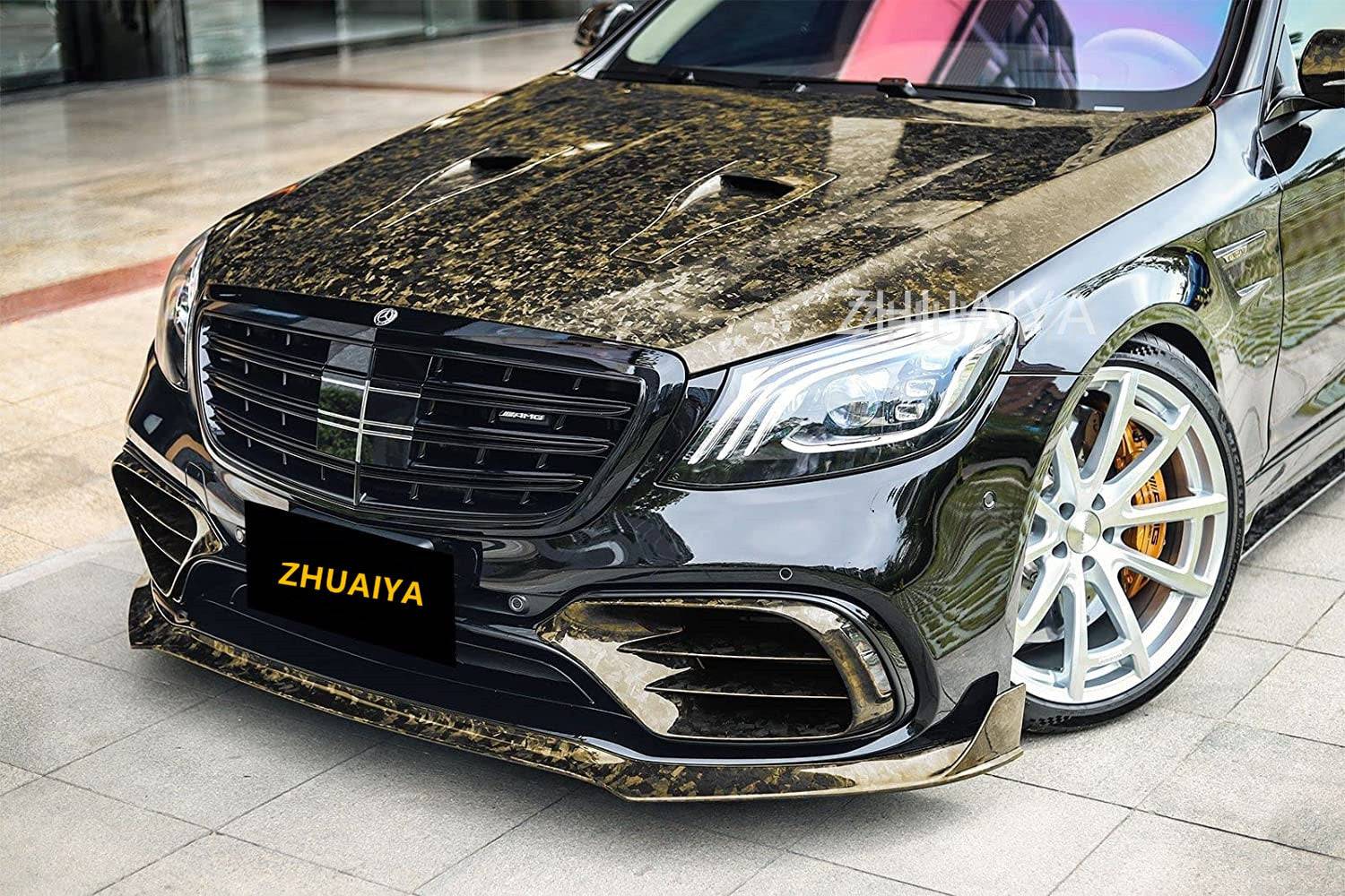 Car Color Change Film Forged Gloss Carbon Fiber Black Gold Vinyl Wrap Sticker Free Bubble Free Air Release DIY Decal Car Auto - TheWellBeing4All