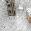 Simulated Marble Tile Floor Sticker PVC Waterproof Self-adhesive for Living room Toilet Kitchen Home Floor Decor 3d Wall sticker - TheWellBeing4All